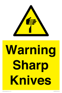 Warning Sharp Knives